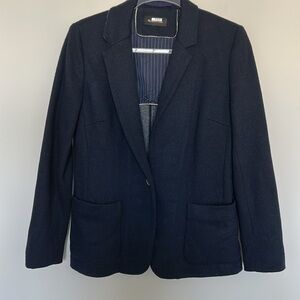 Massimo Dutti Navy Blazer Old Money Aesthetic